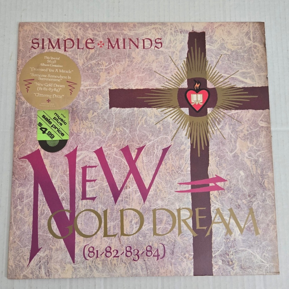 Simple Minds New Gold Dream Vinyl LP 1982 Original Pressing Hype Sticker VG+